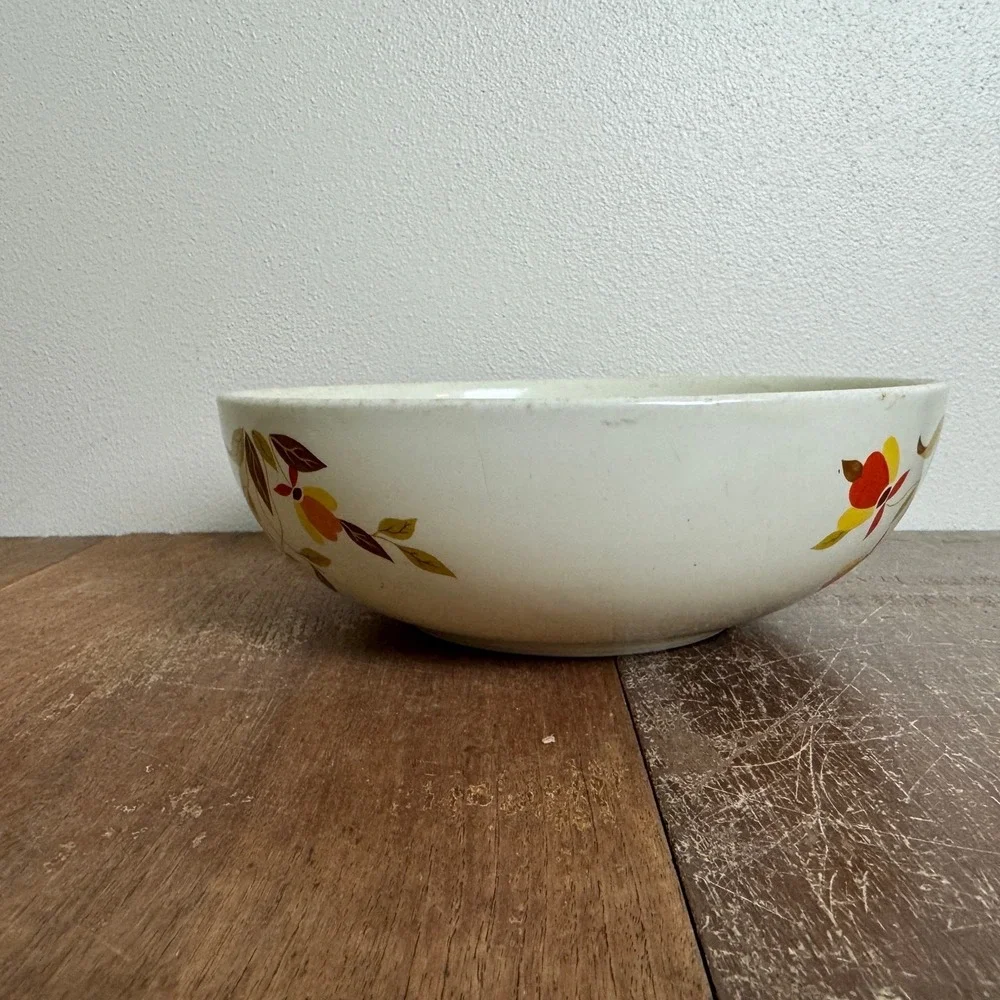 Hall's Superior Kitchenware‎ Mary Dunbar Jewel Tea Autumn Pattern Serving bowl